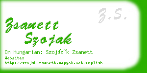 zsanett szojak business card